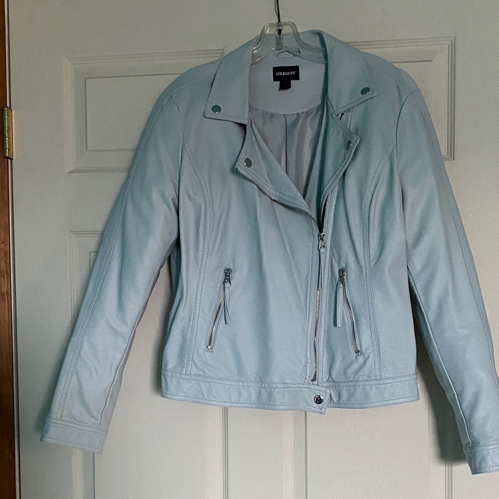 Pendleton Women's Soft Blue Leather Jacket